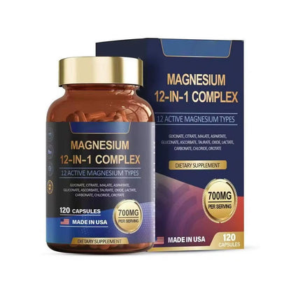 1/3/5Pc Magnesium Supplement Capsule,Magnesium Glycinate Formula,Support Muscle,Joint and Heart Health Magnesium Complex Capsule