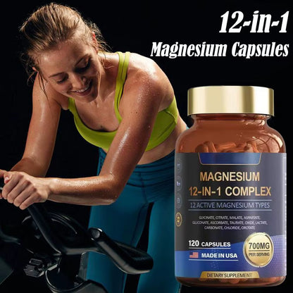 1/3/5Pc Magnesium Supplement Capsule,Magnesium Glycinate Formula,Support Muscle,Joint and Heart Health Magnesium Complex Capsule